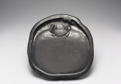 图片[2]-Duan inkstone with mythical tortoise carrying books, Song dynasty (960-1279)-China Archive